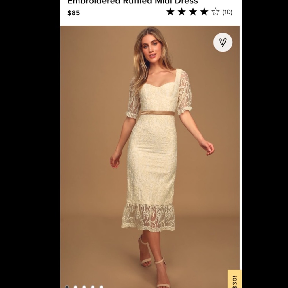 Lace midi dress